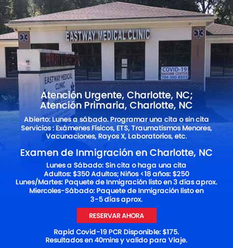 Bienvenido a la Clínica Médica Eastway ubicada en Charlotte, NC