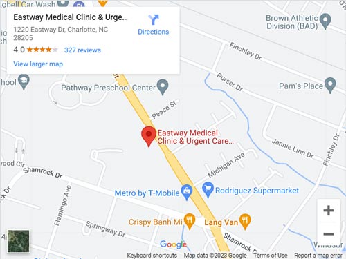 Get Directions to Eastway Medical Clinic & Urgent Care in Charlotte, NC