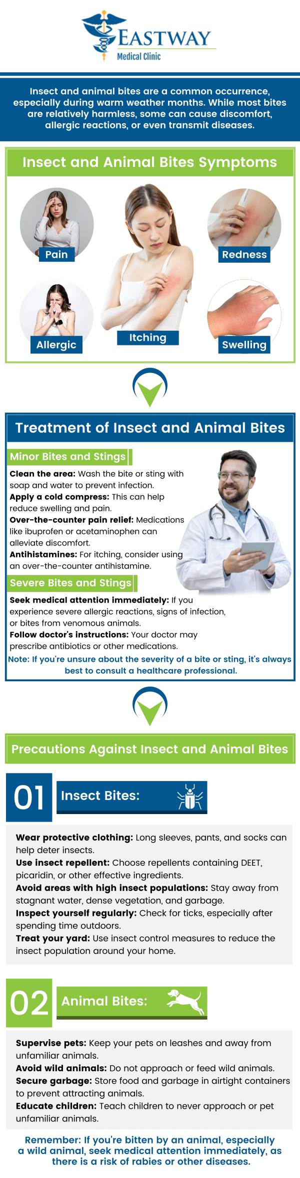 Minor animal bites and scratches can lead to serious infections if untreated. Dr. Joseph Okoye, MD, at Eastway Medical Clinic in Charlotte offers fast wound care, vaccines, and antibiotics when needed. Walk in today for affordable, same‑day treatment, no appointment required. For more information, please contact us. We are conveniently located at 1220 Eastway Drive Charlotte, NC 28205. Minor animal bites and scratches can lead to serious infections if untreated. Dr. Joseph Okoye, MD, at Eastway Medical Clinic in Charlotte offers fast wound care, vaccines, and antibiotics when needed. Walk in today for affordable, same‑day treatment, no appointment required. For more information, please contact us. We are conveniently located at 1220 Eastway Drive Charlotte, NC 28205.