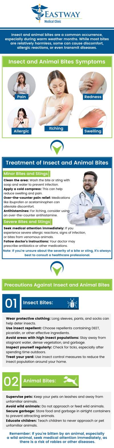 Minor animal bites and scratches can lead to serious infections if untreated. Dr. Joseph Okoye, MD, at Eastway Medical Clinic in Charlotte offers fast wound care, vaccines, and antibiotics when needed. Walk in today for affordable, same‑day treatment, no appointment required. For more information, please contact us. We are conveniently located at 1220 Eastway Drive Charlotte, NC 28205. Minor animal bites and scratches can lead to serious infections if untreated. Dr. Joseph Okoye, MD, at Eastway Medical Clinic in Charlotte offers fast wound care, vaccines, and antibiotics when needed. Walk in today for affordable, same‑day treatment, no appointment required. For more information, please contact us. We are conveniently located at 1220 Eastway Drive Charlotte, NC 28205.